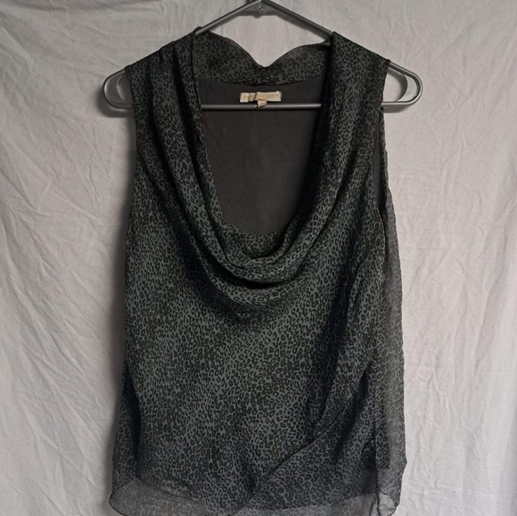 🧡𝅺PRONTOMODA Giusy Leopard Print Silk Blouse - Picture 1 of 5